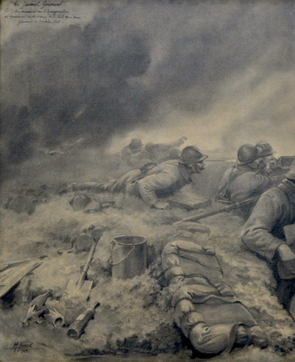 Pierre Marcel (1897-1969) "132nd Infantry Regiment At Mesnil Saint Georges" Ferté Macé War-photo-2