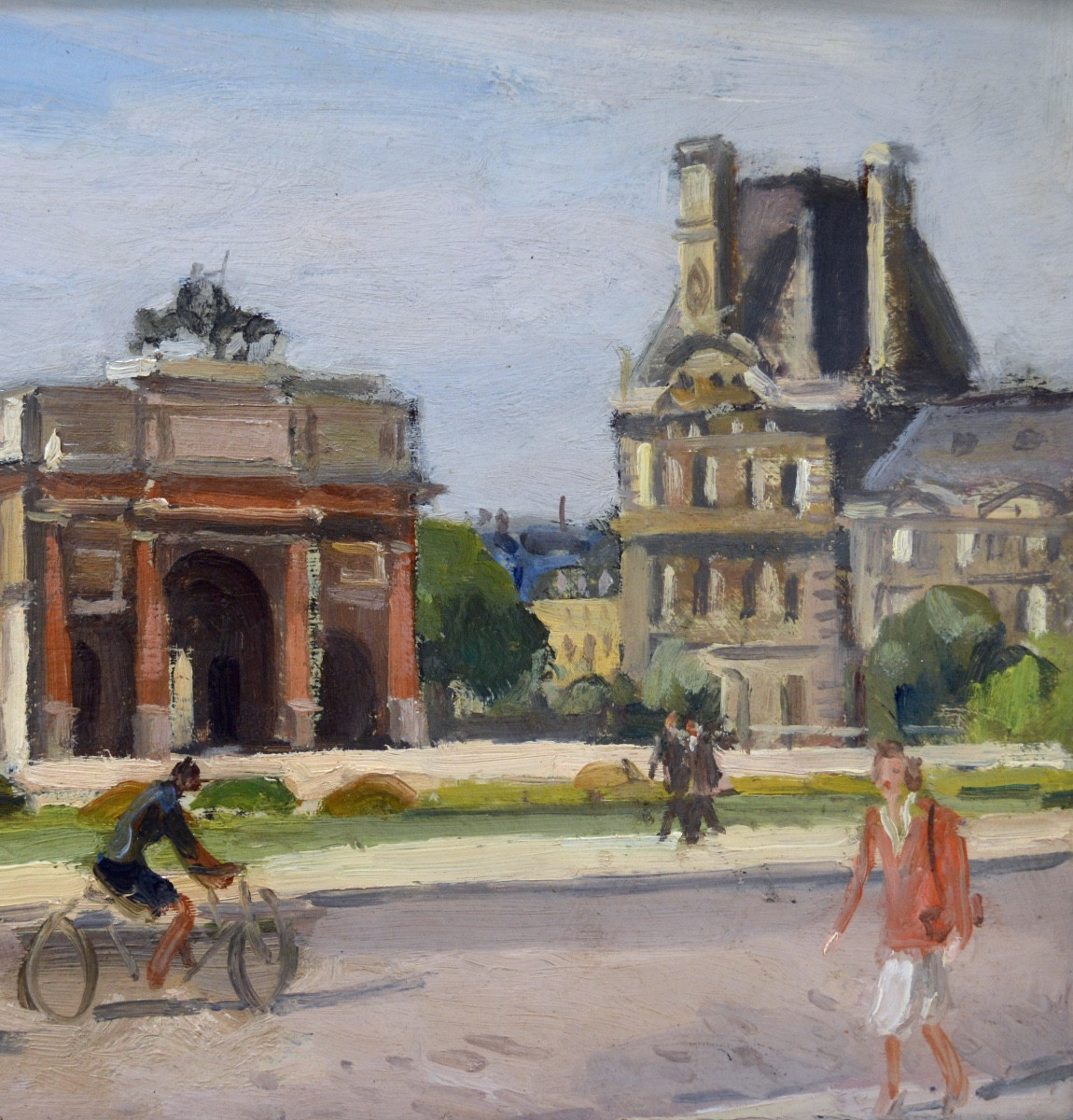 Pierre Favre (1906-1983) "the Arc De Triomphe Du Carrousel, Paris" Louvre-tuileries Museum  -photo-3