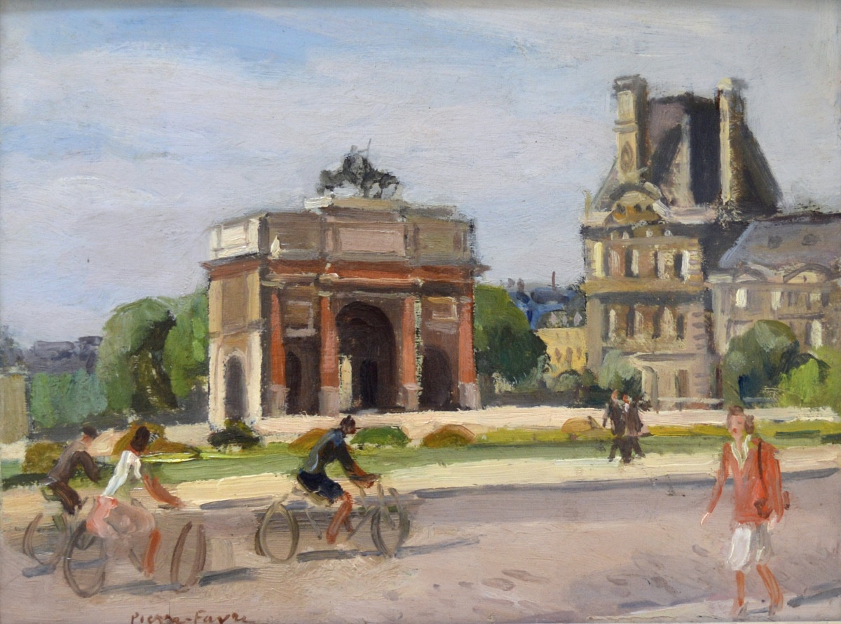 Pierre Favre (1906-1983) "the Arc De Triomphe Du Carrousel, Paris" Louvre-tuileries Museum  