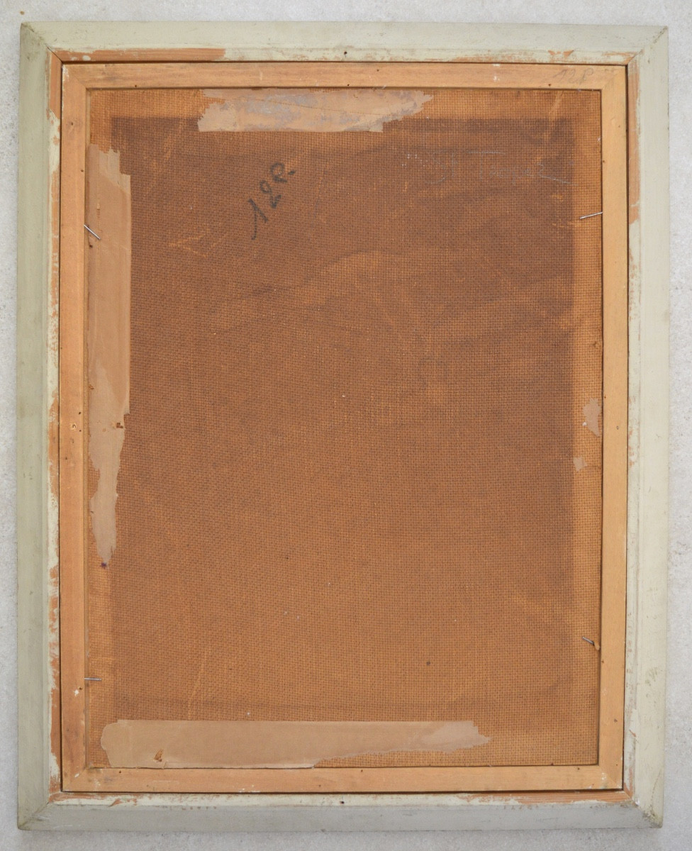 CARDELLA Tony (1898-1976) "Coin du port à Saint-Tropez " Var Provence Ramatuelle Ponche Pecheur-photo-2