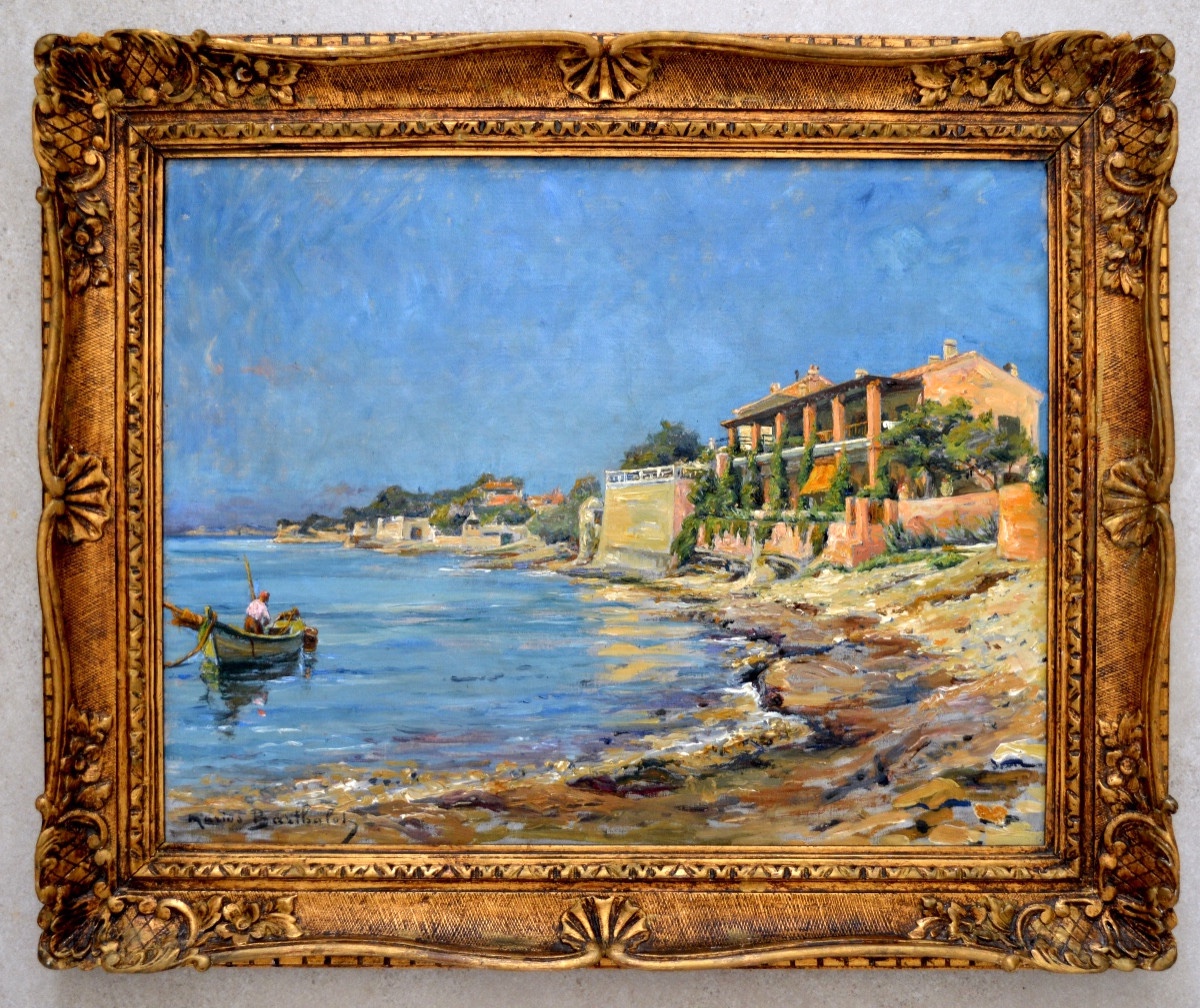 BARTHALOT Marius (1861-1955) "Villa Bellevue, Les Lecques à Saint-Cyr sur Mer (Var)" Provence-photo-1