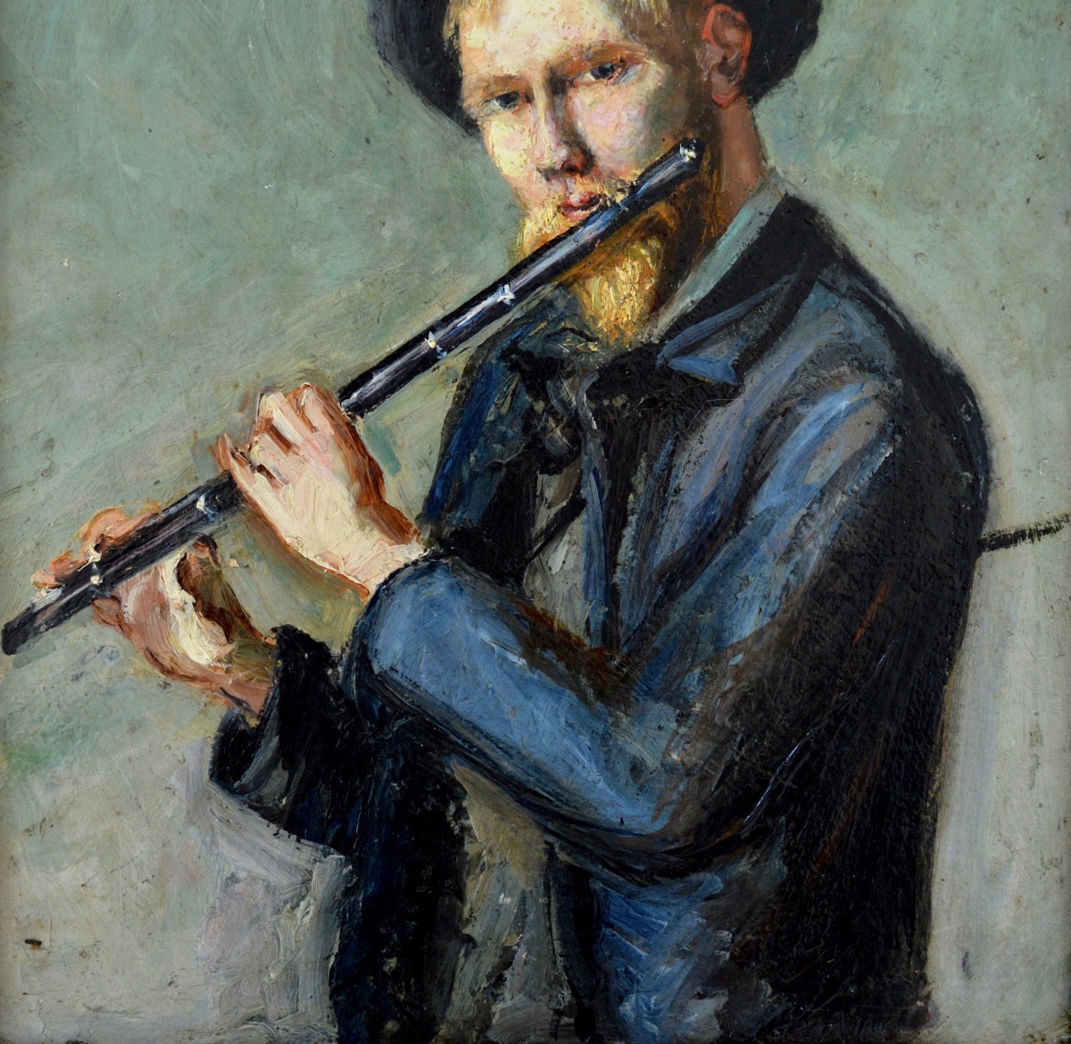 Seyssaud René (1867-1952) "portrait Of The Painter Léon Colombier" Avignon Provence Marseille Paris-photo-3