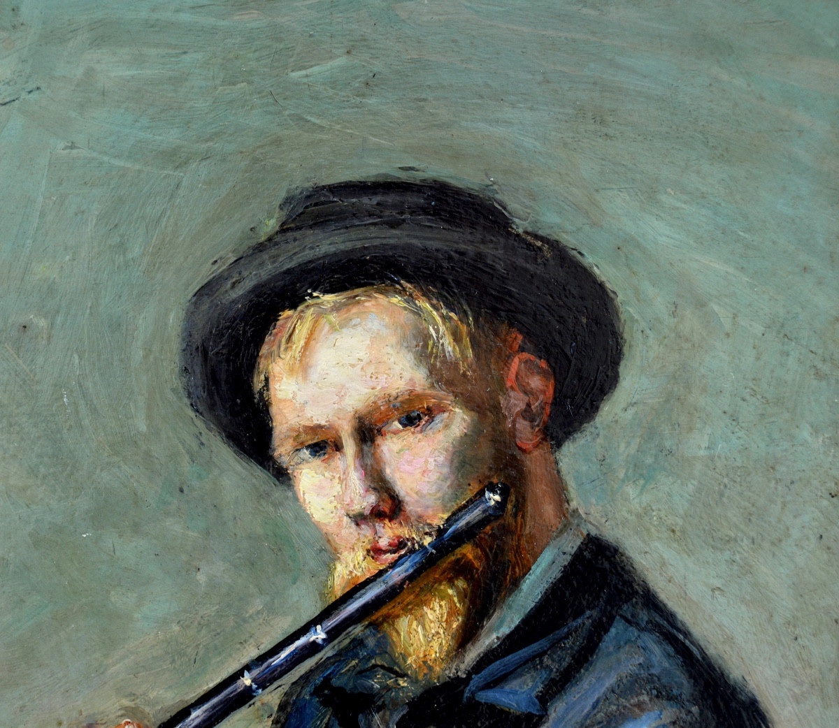 Seyssaud René (1867-1952) "portrait Of The Painter Léon Colombier" Avignon Provence Marseille Paris-photo-4