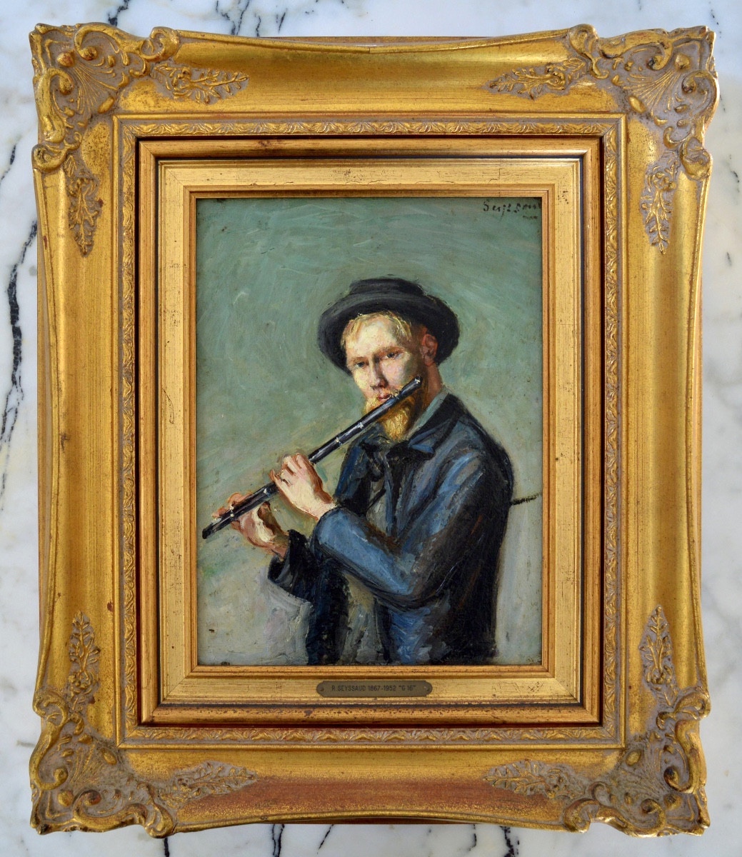 Seyssaud René (1867-1952) "portrait Of The Painter Léon Colombier" Avignon Provence Marseille Paris-photo-1