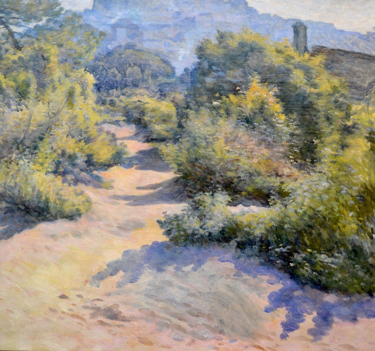 Dalon Marius (xix-xxth)"view Of Le Suquet And The Lérins Islands In Cannes" Impressionism Paris-photo-2