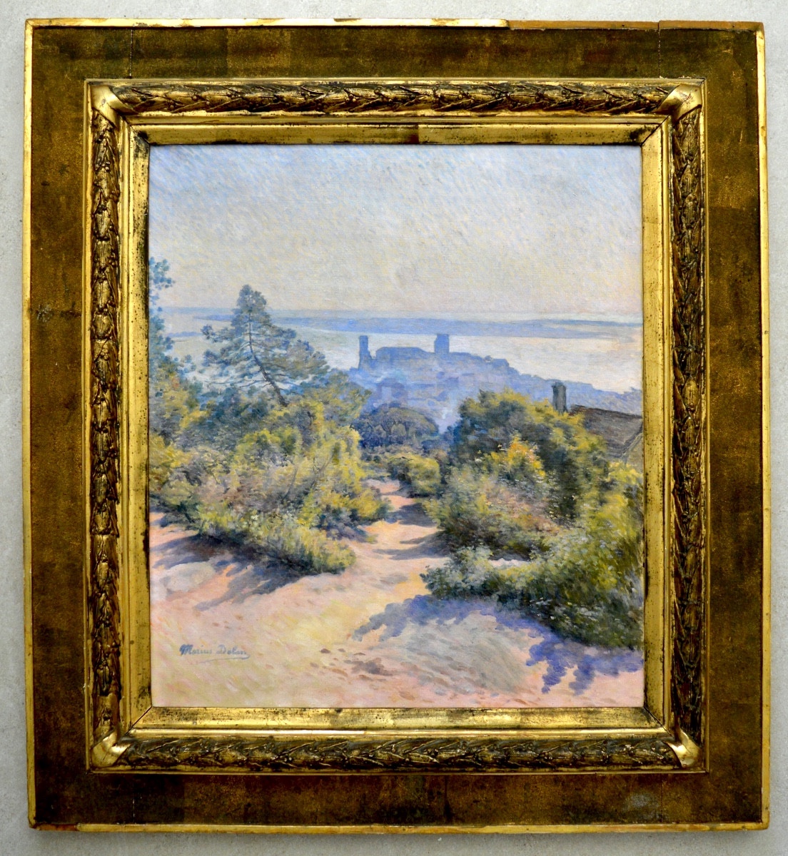 Dalon Marius (xix-xxth)"view Of Le Suquet And The Lérins Islands In Cannes" Impressionism Paris-photo-5