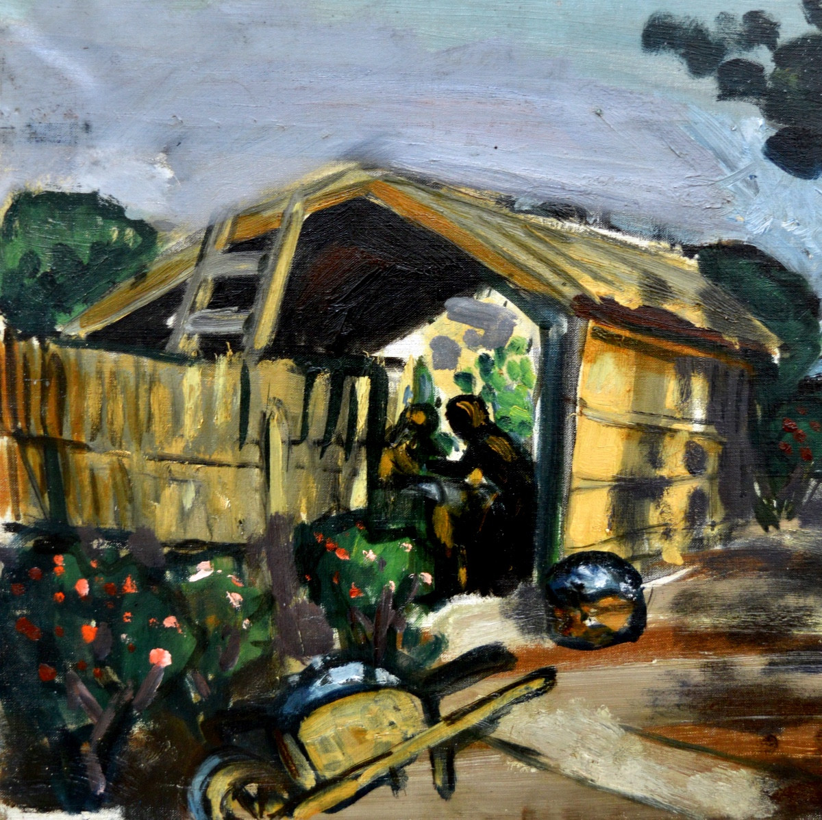 Chabaud Auguste (1882-1955) "the Flower-shaped Wash House At Mas Martin, Graveson" Provence -photo-2