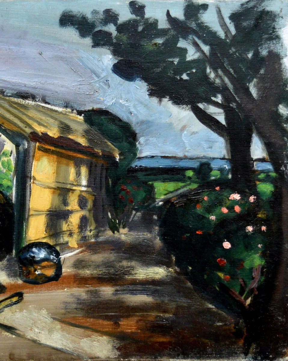 Chabaud Auguste (1882-1955) "the Flower-shaped Wash House At Mas Martin, Graveson" Provence -photo-3