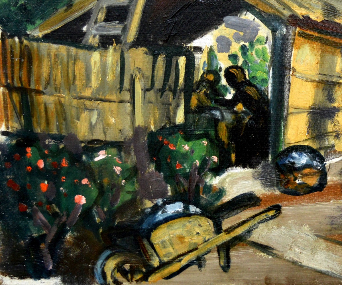 Chabaud Auguste (1882-1955) "the Flower-shaped Wash House At Mas Martin, Graveson" Provence -photo-4