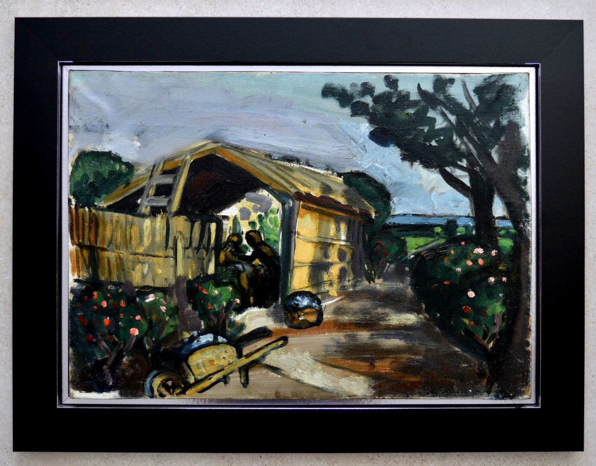 Chabaud Auguste (1882-1955) "the Flower-shaped Wash House At Mas Martin, Graveson" Provence -photo-2