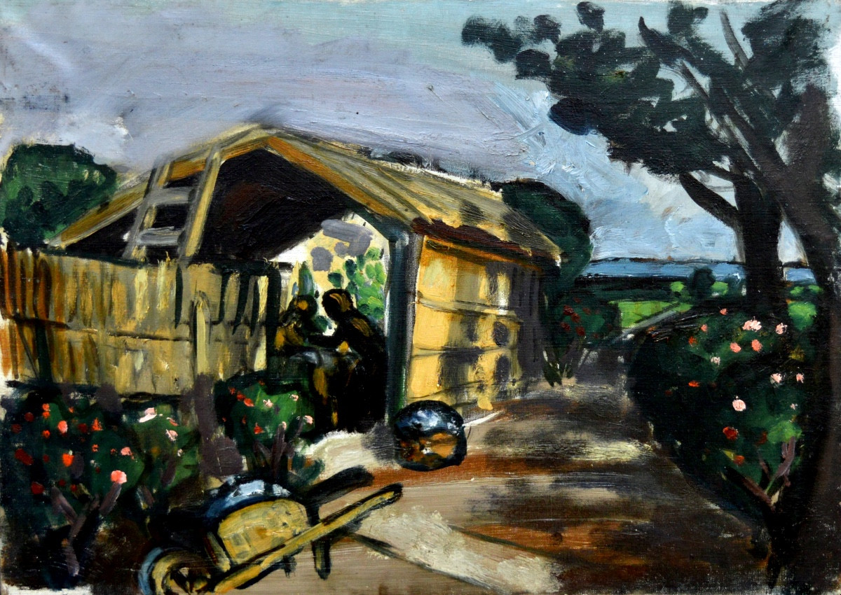 Chabaud Auguste (1882-1955) "the Flower-shaped Wash House At Mas Martin, Graveson" Provence 
