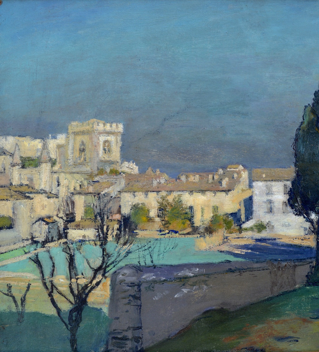 Paul De Castro (1882-1940) "road In Villeneuve Lez Avignon" Provence Paris France-photo-2