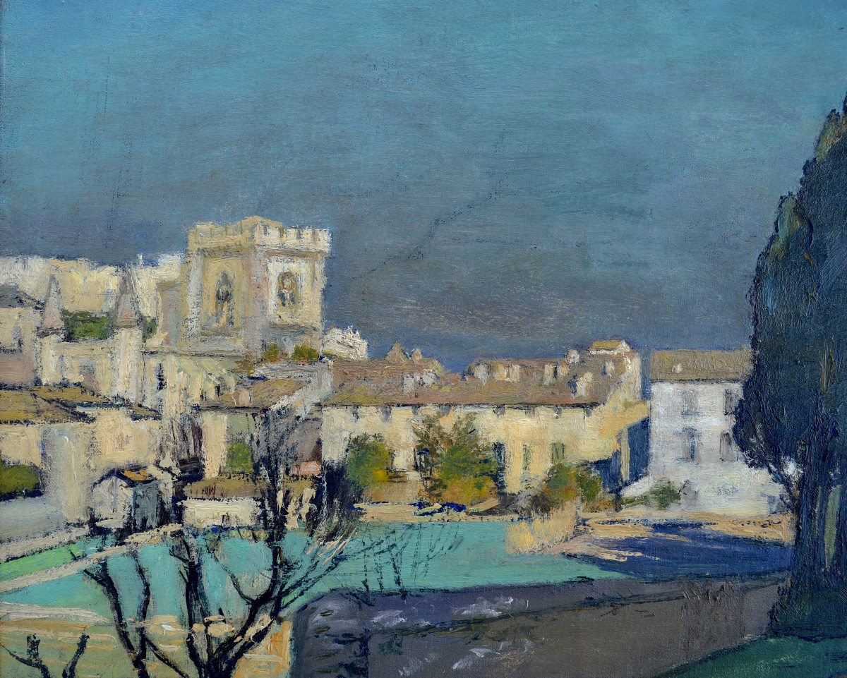 Paul De Castro (1882-1940) "road In Villeneuve Lez Avignon" Provence Paris France-photo-4
