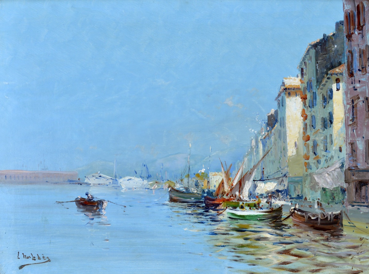 Nattero Louis (1870-1915) " Toulon Harbour (var) " French Provence Marseille Paris 