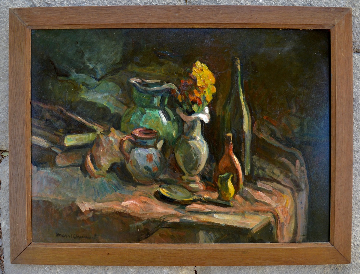Arnaud Marcel (1877–1956) “still Life With Fruit” And “still Life With Flowers” Aix Provence -photo-6