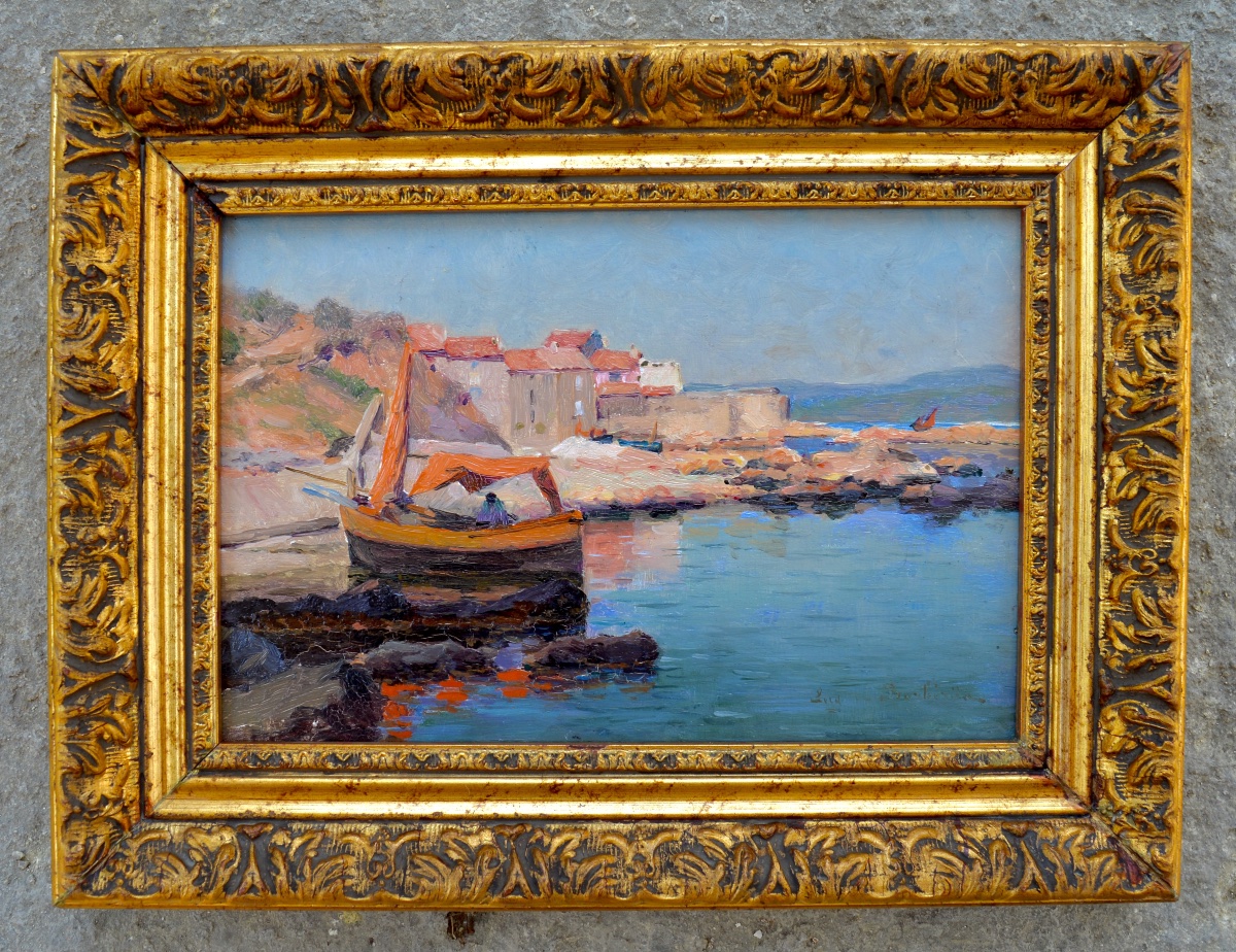 BARBERIIS Eugène de (1851-1937) «Quartier des pêcheurs, Saint-Tropez» Provence Ponche Var Paris-photo-1