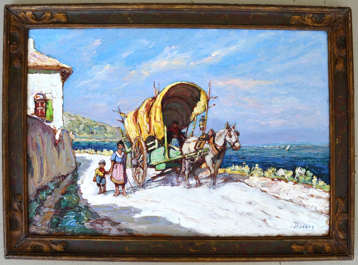 Hurard Joseph (1887–1956) “the Gypsies In Provence” Avignon Marseille Martigues Sanary Paris-photo-4