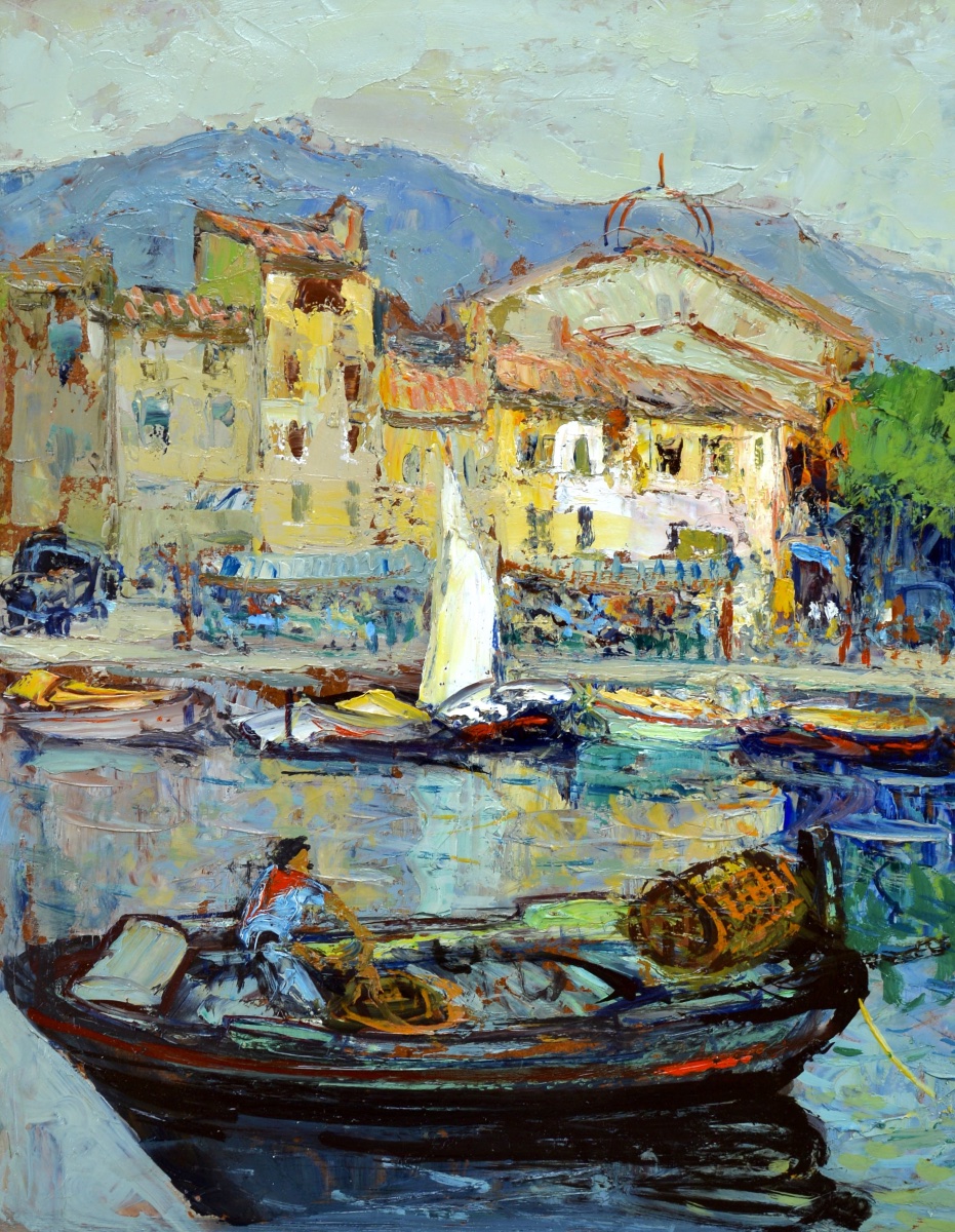 Van Den Bussche, Fernand (1892–1975) “the Port Of Cassis” Provence Marseille Belgium French-photo-2