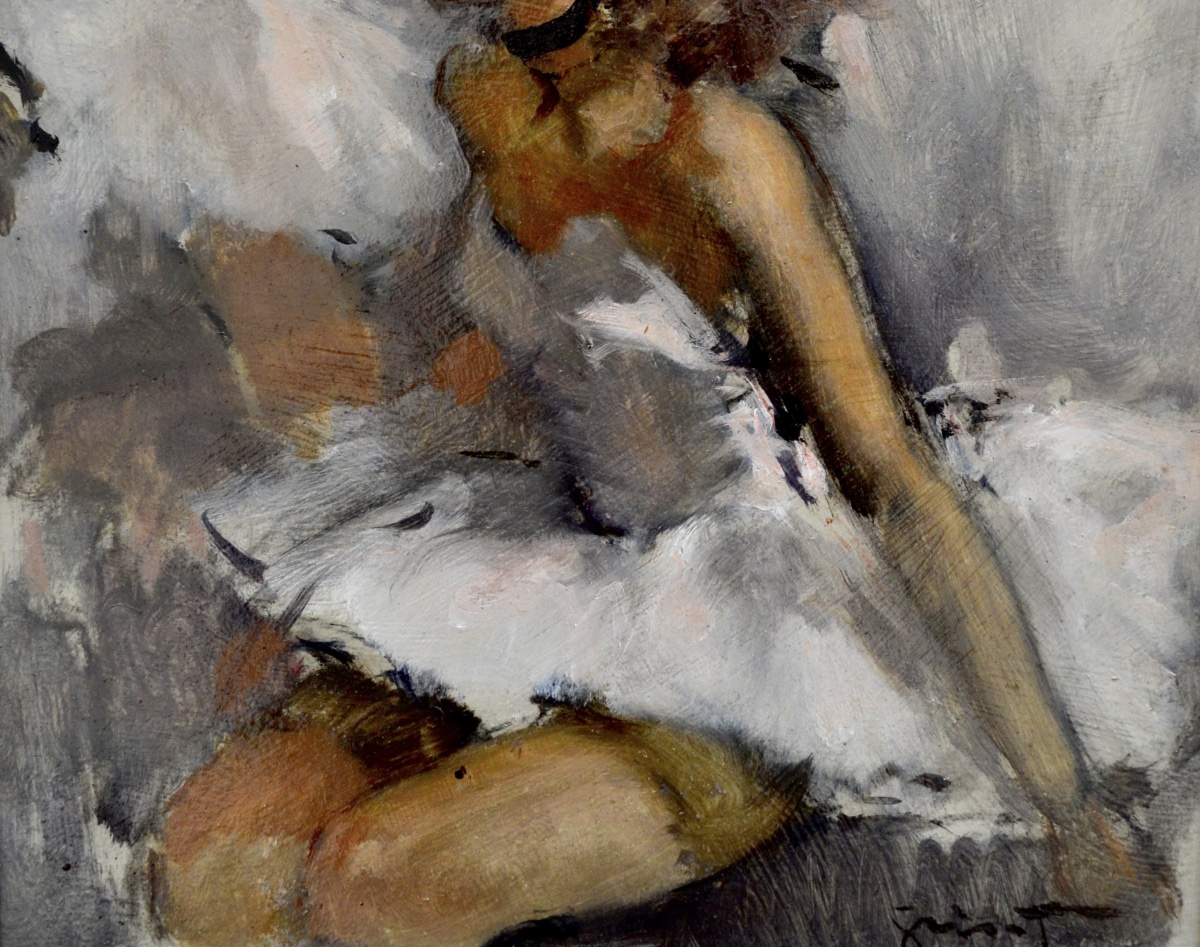 Grisot Pierre (1911–1995)  "the Young Ballerinas" Paris Opera Domergue Dancers-photo-3