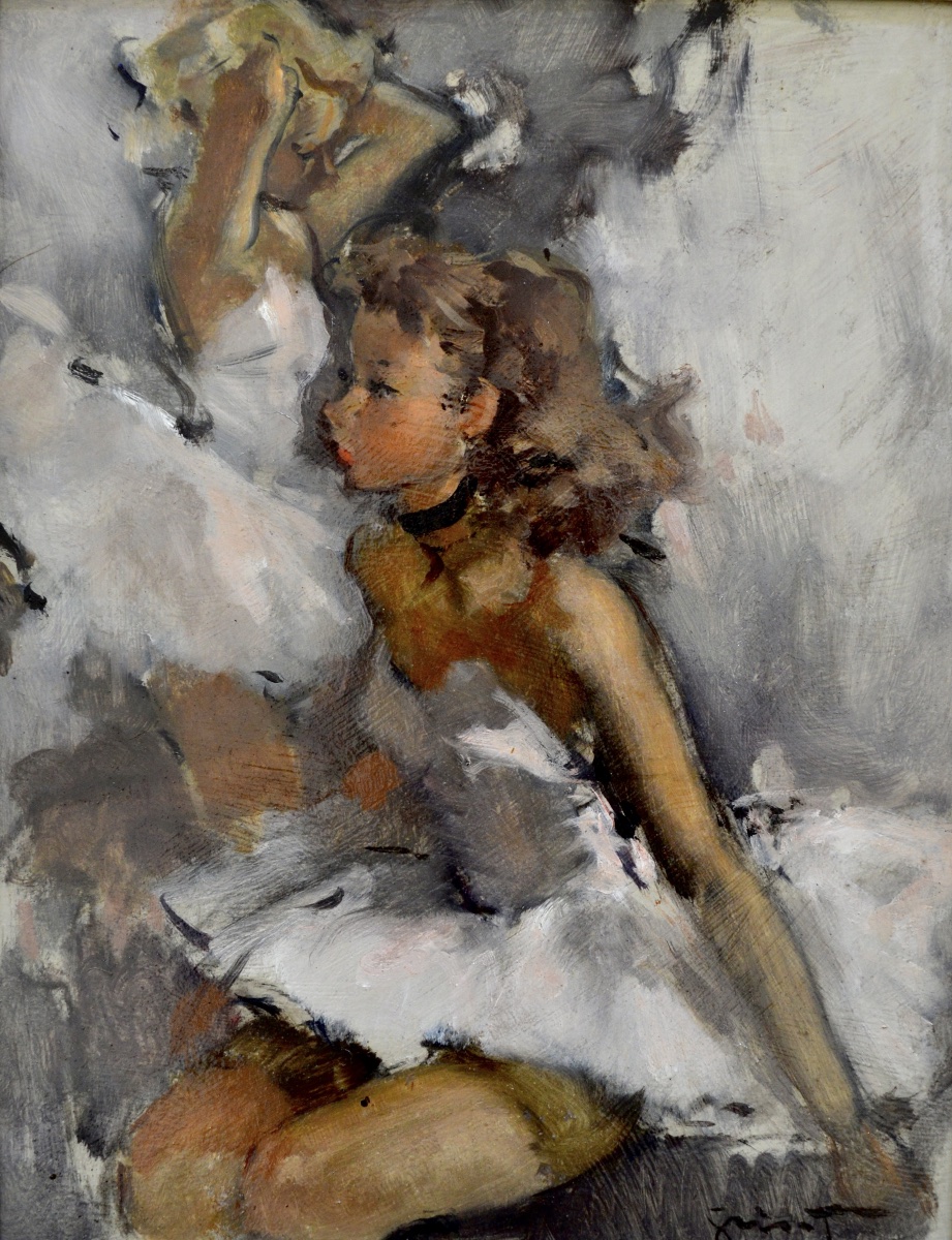 Grisot Pierre (1911–1995)  "the Young Ballerinas" Paris Opera Domergue Dancers
