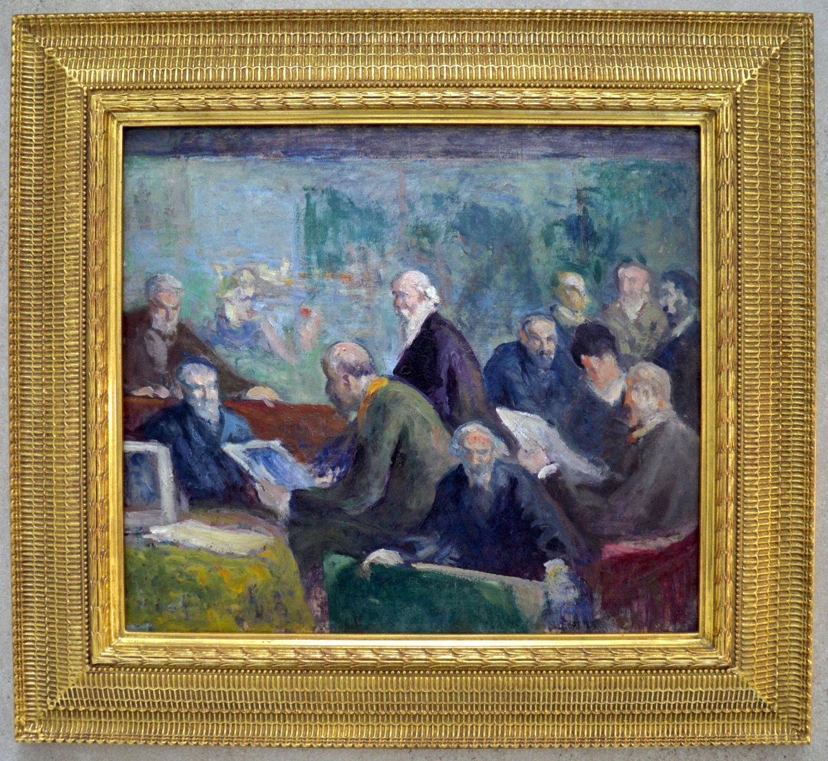 Maximilien LUCE (1858-1941) « Le jury après l'exposition » Paris Pissarro Signac France-photo-1