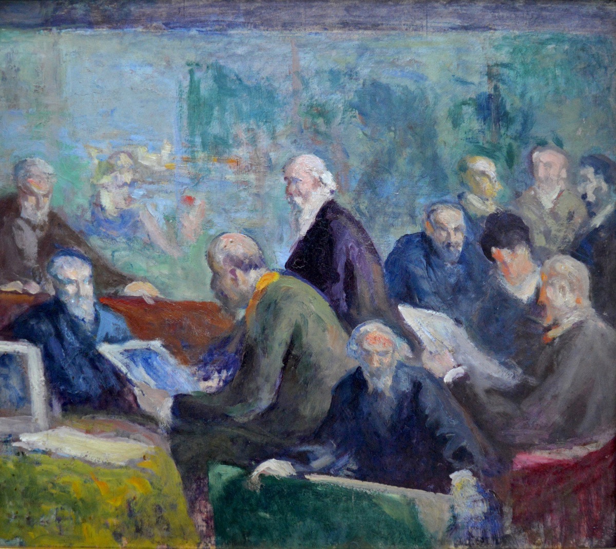 Maximilien LUCE (1858-1941) « Le jury après l'exposition » Paris Pissarro Signac France