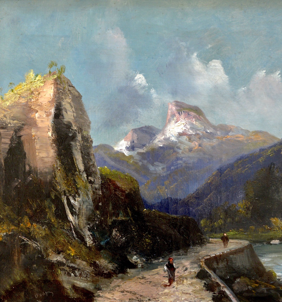 émile Godchaux (1860–1938) “road From Pierrefitte To Cauterets In The Pyrenees,” Paris, France-photo-2