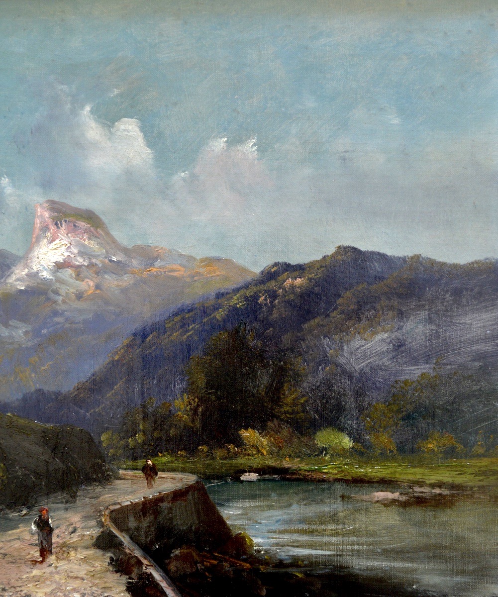 émile Godchaux (1860–1938) “road From Pierrefitte To Cauterets In The Pyrenees,” Paris, France-photo-3
