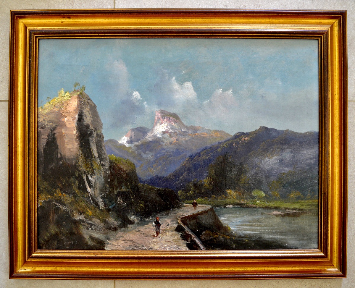 émile Godchaux (1860–1938) “road From Pierrefitte To Cauterets In The Pyrenees,” Paris, France-photo-1