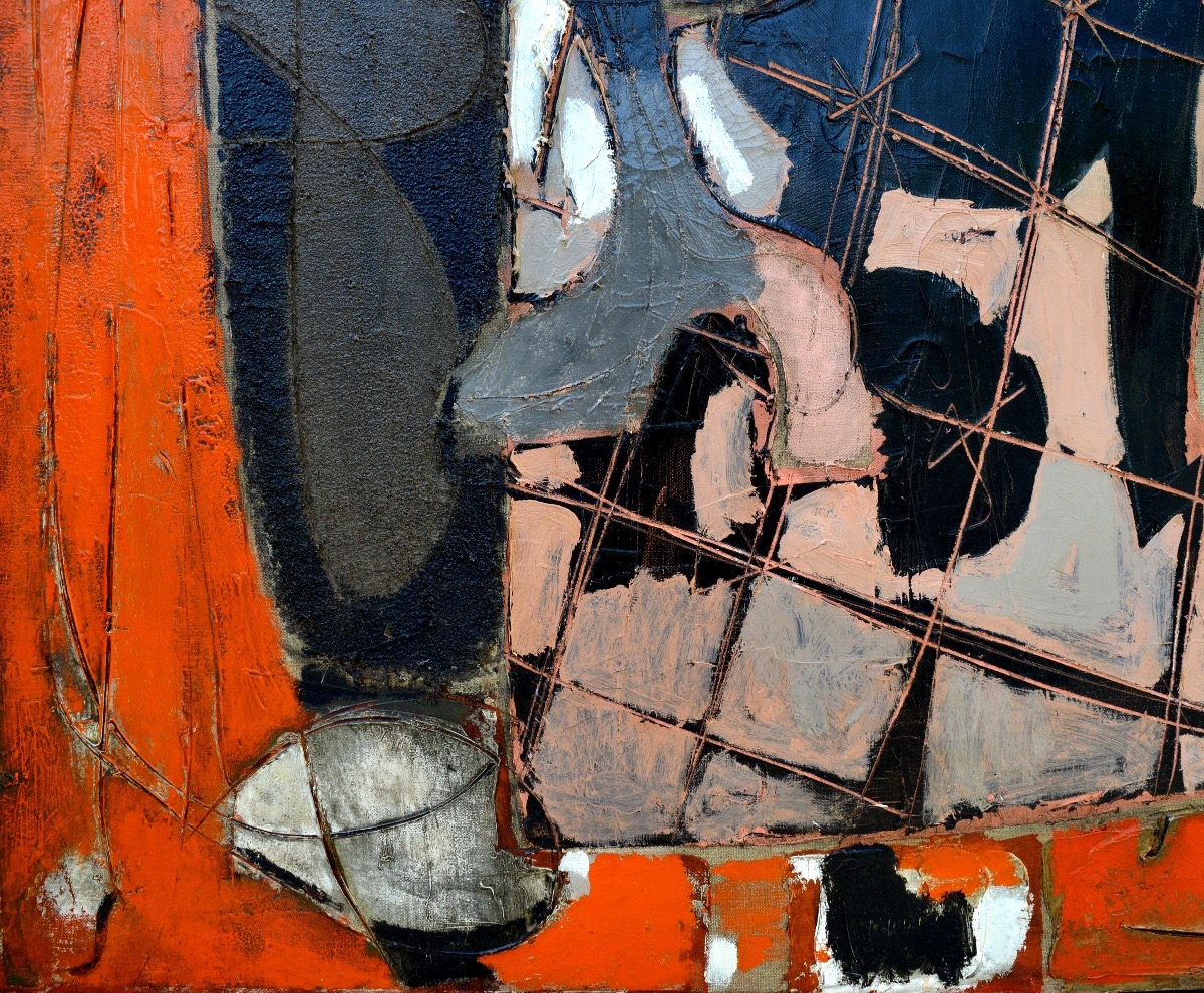 Claude Vénard (1913–1999) “still Life With Coffee Pot And Fruit Bowl” Paris Cubism Usa-photo-2