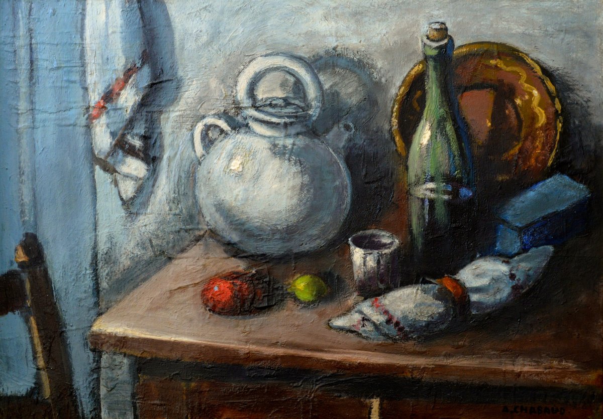 CHABAUD Auguste (1882-1955) "Coin de cuisine" Graveson Grivolas Marseille Avignon Nîmes Paris Seyssaud Fauvisme