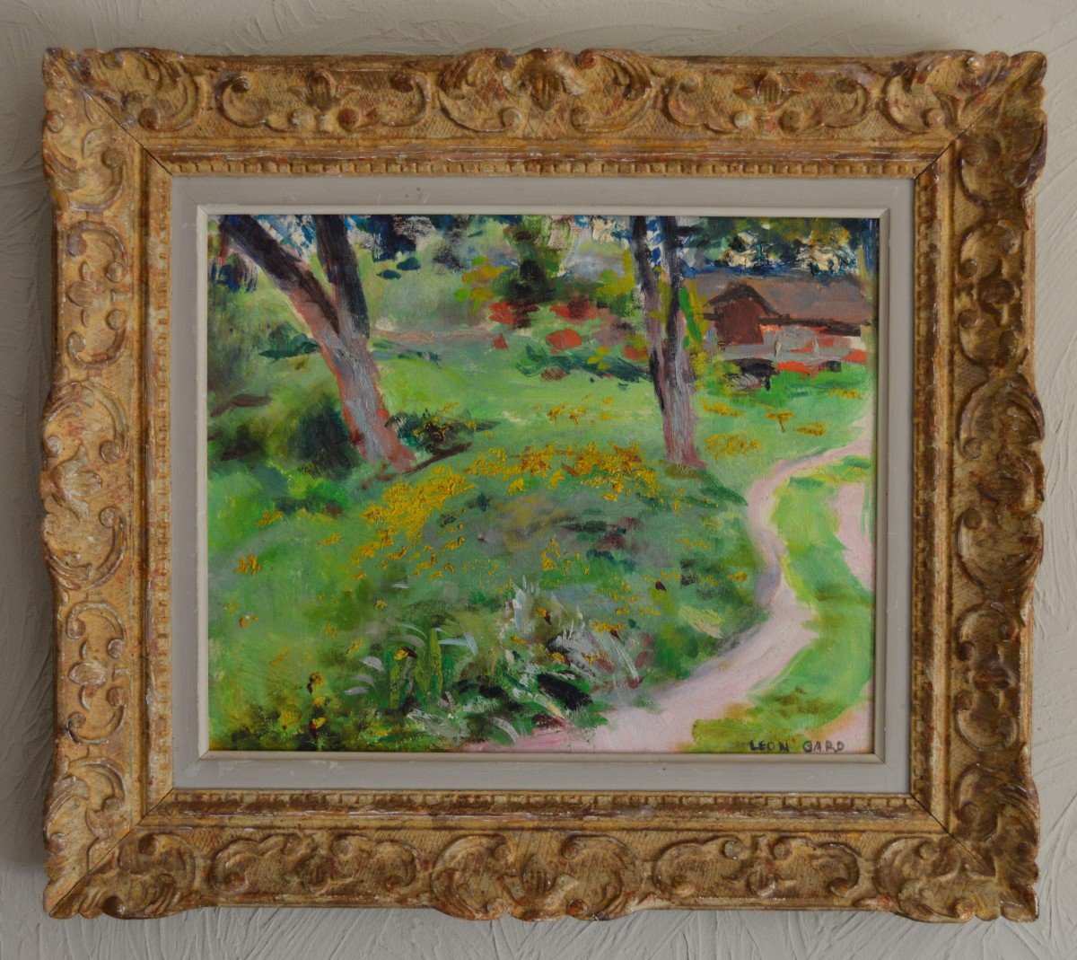 Gard Léon (1901-1979) "path To The Park Shed" Isle Adam Tulle Paris Etampes Morigny Castel Bonshommes Monet-photo-4