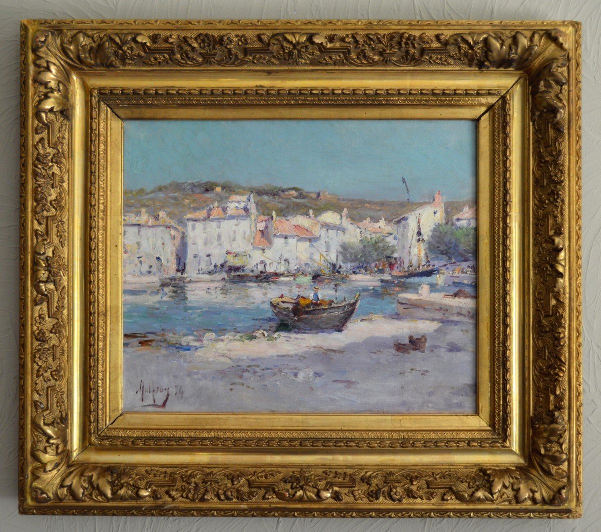 Malfroy Charles (1862-1918) "the Port Of Cassis, 1894" Provence Marseille Martigues Toulon Paris-photo-2