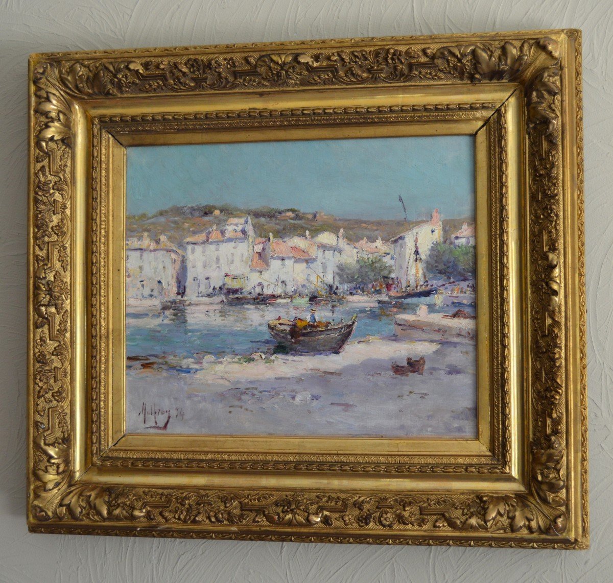 Malfroy Charles (1862-1918) "the Port Of Cassis, 1894" Provence Marseille Martigues Toulon Paris-photo-3