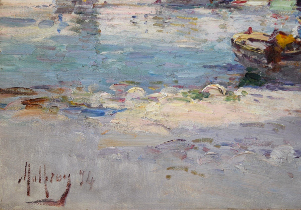 Malfroy Charles (1862-1918) "the Port Of Cassis, 1894" Provence Marseille Martigues Toulon Paris-photo-4