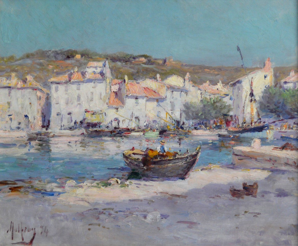 Malfroy Charles (1862-1918) "the Port Of Cassis, 1894" Provence Marseille Martigues Toulon Paris