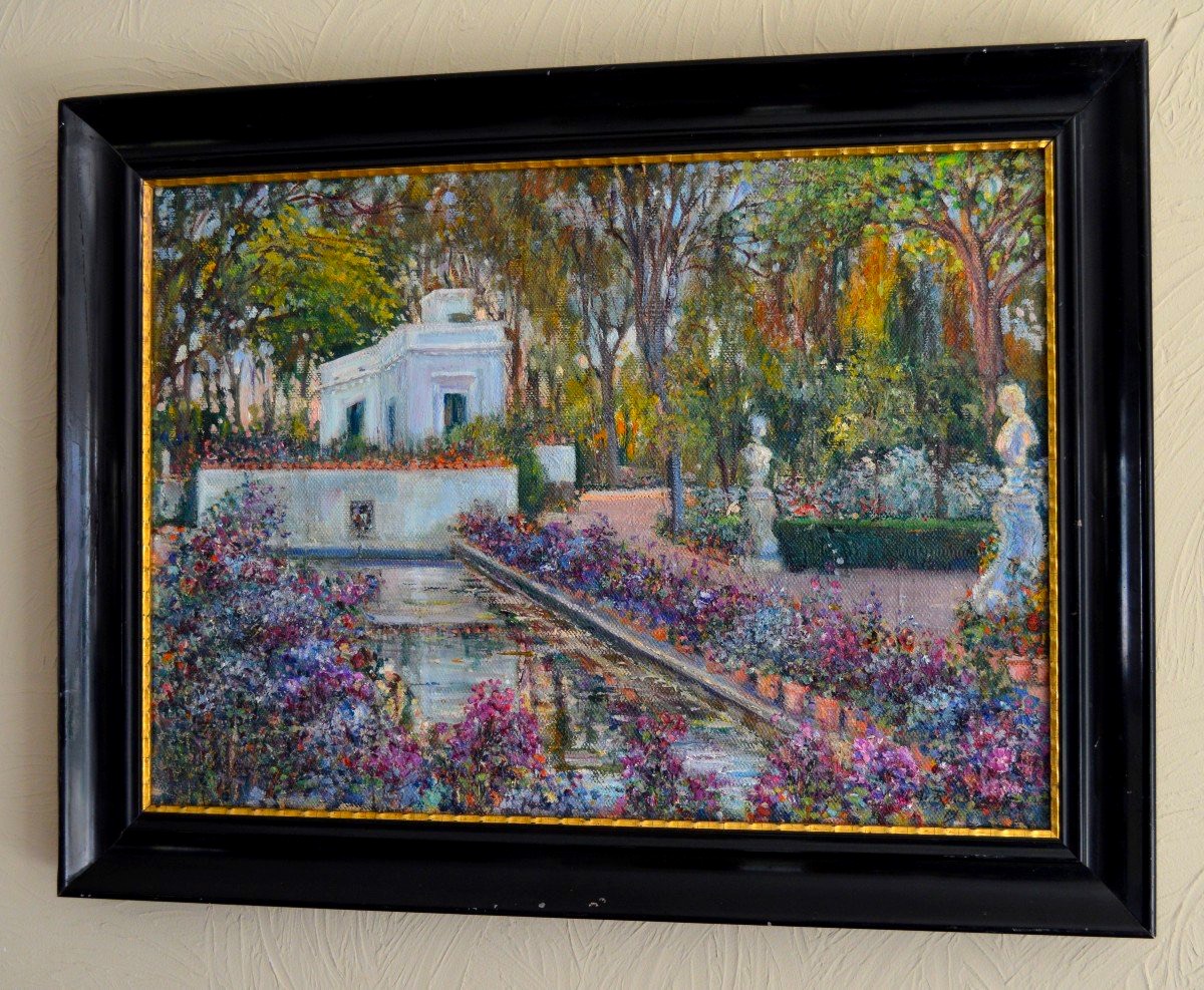  ROUBTZOFF Alexandre (1884-1949)"Jardin de Ben Negro à Bizerte, Tunisie" Tunis Russie RUBCOV Saint Petersbourg Orientaliste -photo-3