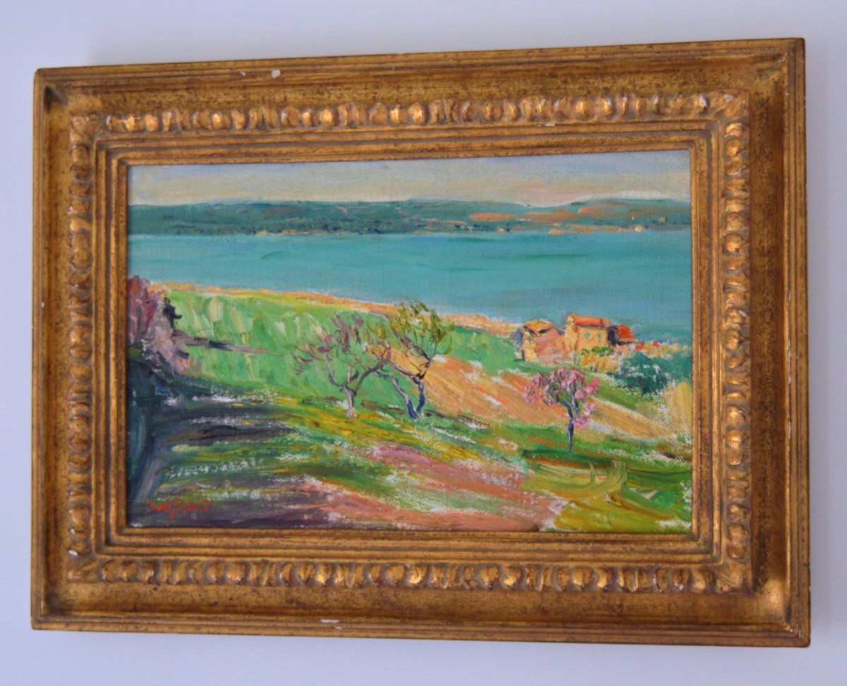 SEYSSAUD René (1867-1952)« Vue de l'étang de Berre » Martigues Marseille Avignon Paris Provence-photo-3