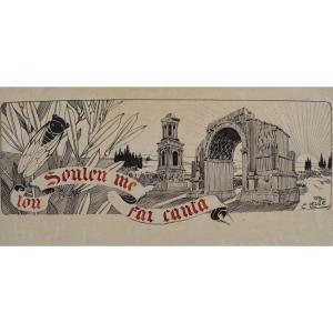 LELEE Léo (1872 - 1947)«Lou souleu me fai canta Saint Rémy de Provence » Arles Alpilles Mistral