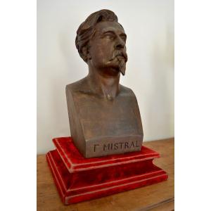 Ferrat Hippolyte (1822-1982) "bust Of Frédéric Mistral" Provence Avignon Maillane Arles Aix 