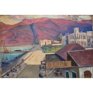 MICHELET Georges (1873-1946) « Place à Alexandrette Syrie » Turquie Iskenderum Alep Liban Paris