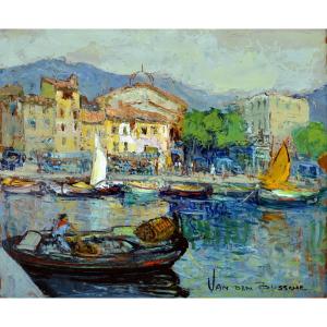 Van Den Bussche, Fernand (1892–1975) “the Port Of Cassis” Provence Marseille Belgium French