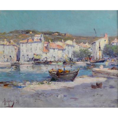 Malfroy Charles (1862-1918) "the Port Of Cassis, 1894" Provence Marseille Martigues Toulon Paris