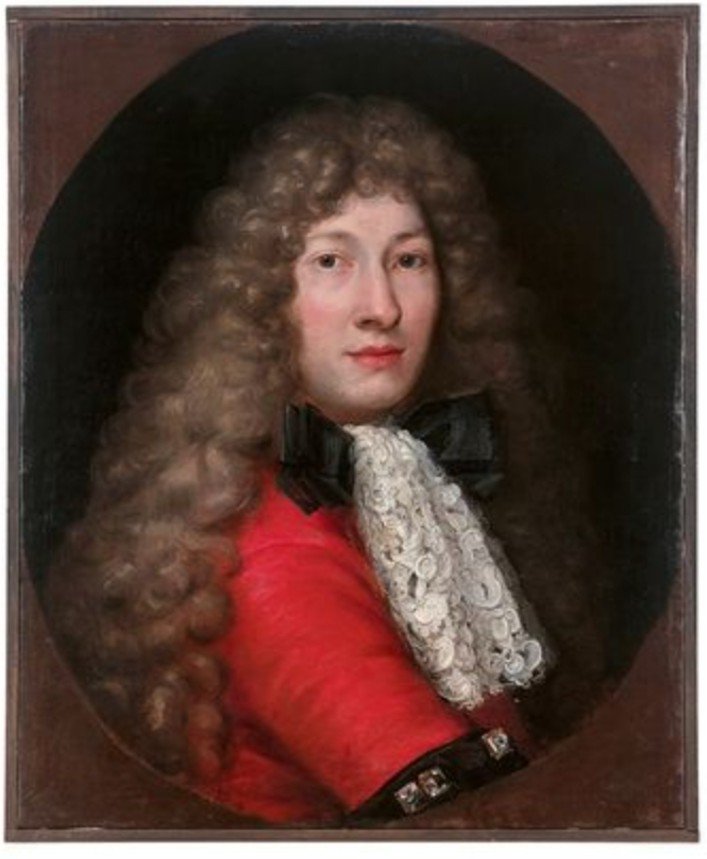 Portrait Of A Man With A Black Bow And Lace Collar