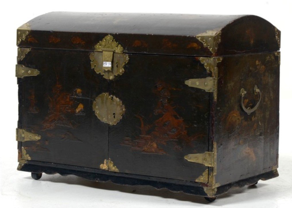 Travel Cabinet In Lacquered Wood-photo-2