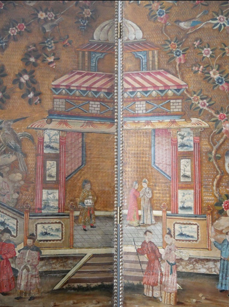 Malines Leather Screen 18th-photo-5