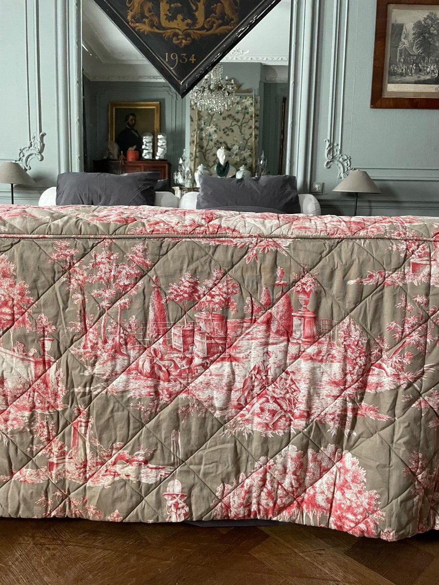 Large Bristol Bedspread, Manuel Canovas Fabric-photo-3
