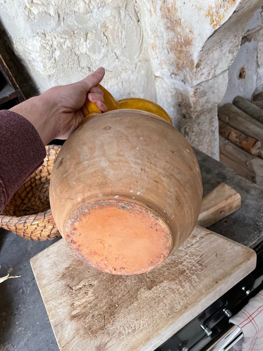 Large Glazed Terracotta Jug -photo-4