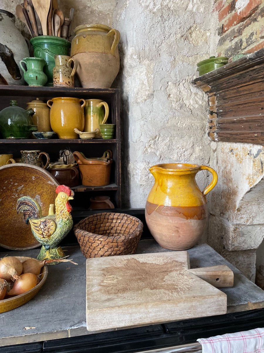 Large Glazed Terracotta Jug 