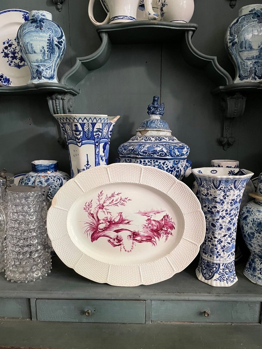 Plat Oval Wedgewood Décor Mennecy